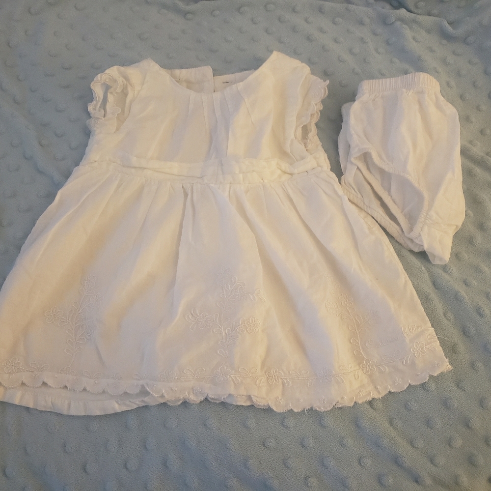 Calvin Klein White Dress 6-9 months